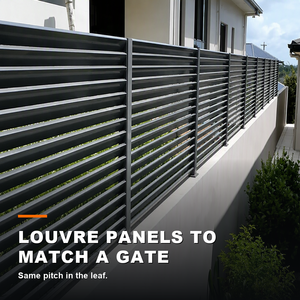 Valla de Aluminio Negra Personalizada, Valla de Jardín Moderna para Privacidad de Villas, Fabricante de Vallas - Product Image 1