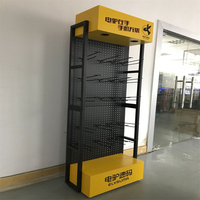 Support de stockage d'articles en métal, présentoirs pour écouteurs et haut-parleurs de produits numériques 3C pour téléphones portables, avec crochets