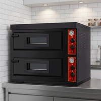 Horno de Pizza Eléctrico Comercial Grande de 2 Niveles