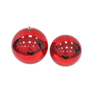 Adorno Navideño de Bola de Plástico Brillante Rojo Perlado de <span class=keywords><strong>30</strong></span> cm, Decoración Navideña para Supermercados, Hoteles, Escuelas y Hogares - Product Image 4