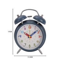 Réveil numérique de bureau moderne de 4 pouces LUMINOVA avec fonction Snooze, petit, silencieux, en ABS, porte-crayons pour étudiants, idéal pour le matin