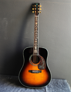 Deluxe Inlay Handcraft 41 Inch Acoustic Guitar, Acoustic Guitar,handmade Solid Wood Guitar, - Product Image 2