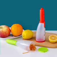 Éplucheur de légumes manuel multifonctionnel, trancheuse à fruits, récipient de stockage, poubelle, lames en acier inoxydable, outil écologique