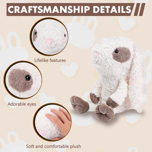 Premium Fluffy Bunny Golf <b>Headcover</b> Soft Stuffed Animal Golf Club Cover Cute Golf <b>Driver</b> Head Cover - Product Image 3