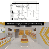 Vitrine à pain en acier inoxydable électroplaqué et bois massif avec éclairage LED, design pliable, étagère réglable en hauteur et coulissante