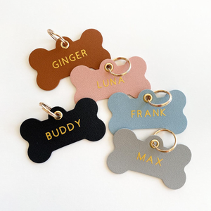 Etiqueta de Identificación Personalizada para Mascotas, de Metal, con Llavero, de Cuero PU Duradero y Ligero, para Perros y Gatos - Product Image 5