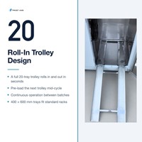 Congélateur rapide pour boulangerie commerciale -45°C ℃   Chariot pour machine à congélation rapide pour pâte à pain, pâtisserie, crème glacée, certifié CE