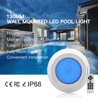 Lumière de piscine LED HUAXIA IP68 6W, blanche, à montage en surface, 100% étanche, corps de lampe en PC rempli de résine