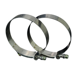 Collier de serrage pour tuyau d'échappement en acier inoxydable 304T, 2 à 3,75 pouces, usage intensif pour l'industrie générale - Product Image 4