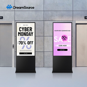 43/49/55/65/85/98 Inch Touch Screen Digital Signage Kiosk 4K UHD Indoor Floor <b>Stand</b> Advertising Player with WIFI Remote <b>Control</b> - Product Image 1