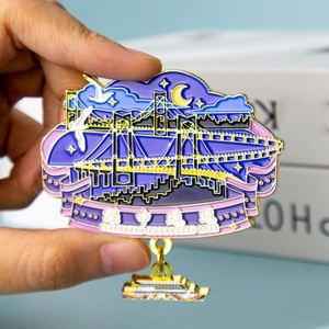 Imán de Refrigerador Promocional con Logotipo Personalizado, Recuerdo Metálico, Imán de Refrigerador 3D con Diseño de Ciudad para Recuerdos Turísticos - Product Image 3