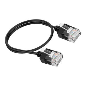 <span class=keywords><strong>Cable</strong></span> <span class=keywords><strong>de</strong></span> Conexión Ethernet CAT6A <span class=keywords><strong>UTP</strong></span> 10G, <span class=keywords><strong>Cable</strong></span> <span class=keywords><strong>de</strong></span> Cobre Puro 28/30AWG Ultrafino RJ45 para Armario <span class=keywords><strong>de</strong></span> Red, Negro, Azul, Amarillo - Product Image 1