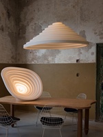 Luminaire suspendu en résine de style japonais nordique Wai Ji Feng Design, lustre créatif pour restaurants, terrasses, tables à manger, bars