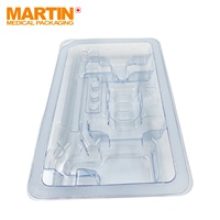 Plateau en plastique PETG de qualité médicale, emballage en plastique stérile pour dispositif médical personnalisé Blister EO