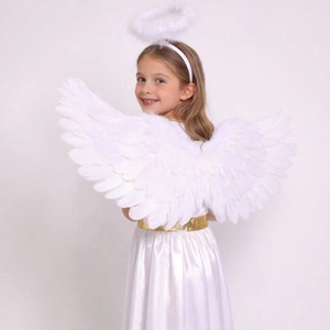 HESPER Children's for Girl Angel Dress Halloween Christmas Role Play Cosplay <b>Costume</b> for Performance Stage Polyester - Product Image 2