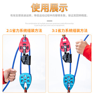 Polea Móvil Canle de 190mmx76mm de Aluminio con Rodamiento de Bolas para Elevación de Grúas e Instalación de Aires Acondicionados - Product Image 5