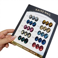 KAISE Kit de 10 Gels Ongles Effet Œil de Chat Multicolores 2026 Nouvelle Collection Haute Qualité Tendance Non Toxique Gel UV pour Salon de Manucure Vente en Gros ODM/OEM