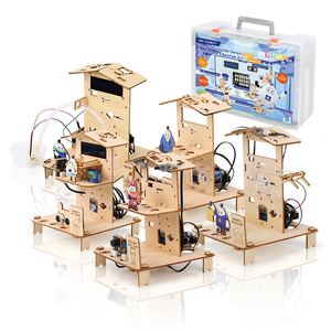 ACEBOTT Kit pendidikan rumah pintar, Kit pendidikan DIY rumah pintar 3In1 5In1 8In1 dapat diprogram dengan Tutorial ESP32 APP Control Stem Kit Set UNTUK <span class=keywords><strong>Arduino</strong></span> - Product Image 2