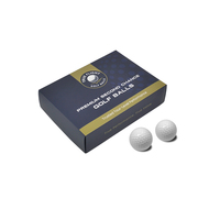 Coffret Cadeau de Luxe 3 Pièces pour Balles de Golf avec Logo Personnalisé, Emballage en Papier Gaufré en Matériaux Recyclés