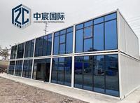 Module de bureau mobile en acier détachable Zhongchen – Suite de showroom préfabriquée moderne et modulaire, kit complet pour l'installation de maisons conteneurs