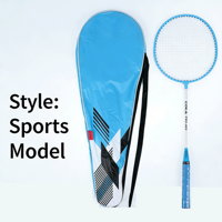 Ensemble de badminton pour enfants de haute qualité, qualité professionnelle, pointe souple légère, manche souple, poignées colorées, livraison gratuite pour les commandes en gros