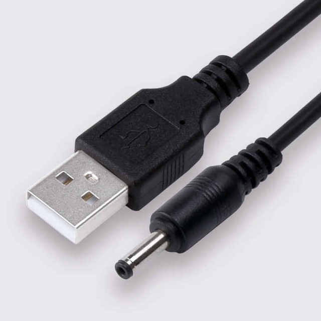 INNOPRO OEM USB DC 12V Braid Shielded PVC Cable 1M/2M Custom Length 3A Fast Charging Magnetic USB Charging Data Transfer Cord