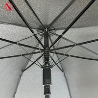 Parapluie droit semi-automatique YS-1144 avec poignée en PU, impression de logo personnalisée, diamètre 105 cm, design moderne et luxueux, cadeau haut de gamme