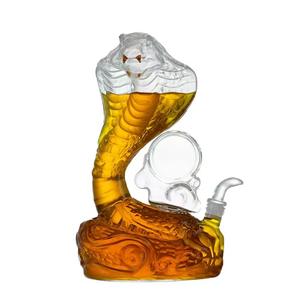 Bouteille d'<span class=keywords><strong>alcool</strong></span> en verre de conception unique à haute teneur en borosilicate bouteille d'<span class=keywords><strong>alcool</strong></span> sur mesure vide durable 1000ml whisky brandy gin rhum bouteille - Product Image 2