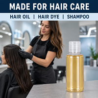 Flacon applicateur souple en PET de 100 ml pour teinture capillaire, shampoing, emballage cosmétique, avec bouchon distributeur à torsion et bouchon à vis, vente en gros