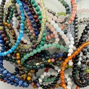 สร้อยข้อมือลูกปัดพลอยทรงกลมขนาด 6 มม. ลูกปัดพลอยธรรมชาติ รับผลิตตามสั่ง ขายส่งสำหรับธุรกิจขนาดเล็ก สั่งซื้อจำนวนมากเพื่อขายต่อ - Product Image 6