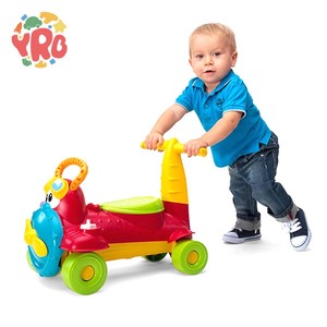 Cartoon Kid walker toy car ride on car con luce e musica per ragazzino e ragazza - Product Image 3