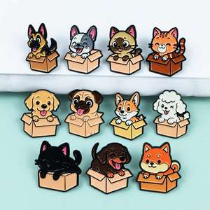 Pins de esmalte personalizados para mascotas y perros, insignias de solapa de joyería, broches de viaje de metal de bronce con letras impresas en letterpress, regalo para amigos - Product Image 2