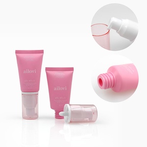 Custom Eco Friendly 30ml 50ml Empty Pink <b>Plastic</b> Empty Airless Pump BB Cream Sunscreen Cosmetic <b>Tube</b> Packaging for Skin Care - Product Image 4