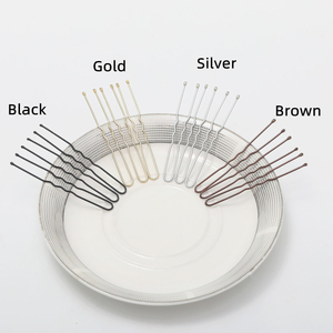 กิ๊บติดผมโลหะสีดำ,เครื่องประดับเกาหลีคลาสสิกง่ายต่อการซ่อน - Product Image 2