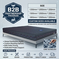 Matelas respirant en fibres 3D à circulation d'air, écologique, lavable, hypoallergénique, orthopédique avec soutien de la colonne vertébrale pour hôtels et chambres d'adultes