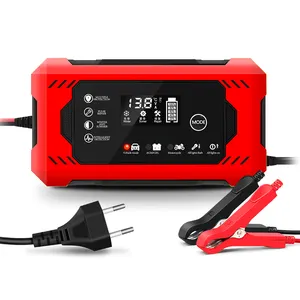 Cargador de batería para coche, accesorio de reparación de 12v, 6a, ABS, a prueba de fuego, rendimiento estable, práctico