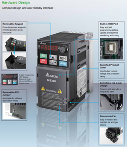 Variador de Frecuencia Delta VFD Serie E VFD13AMS43ANSAA 7.5KW 10HP 460VAC 18A para Compresor y Motor de Uso Industrial - Product Image 2