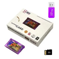 Kartu Flash Plastik Kompatibel dengan Game GBA Supered Card untuk Game Boy Advance Dikemas dalam Kotak SP/GBM