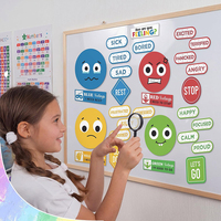 Aimants de réfrigérateur personnalisés en PVC écologique, ensemble d'émoticônes pour la communication d'humeur, idéal pour la salle de classe, le bureau, le tableau blanc et la planification d'équipe