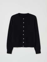 O-Ausschnitt Klassischer Einfarbiger Reiner Kaschmir-Cardigan mit Knöpfen Neues Design für Frühling Herbst Kaschmir-Pullover