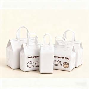 Bolsas Térmicas Aislantes de Aluminio No Tejido con Estampado Lindo para Entrega Rápida de Comida, Bolsas No Tejidas para Empacar Comida para Llevar - Product Image 1
