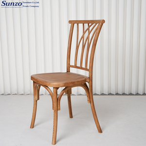 Sedia Cross Back in Plastica Stile Antico Impilabile per Matrimoni, Ristoranti, Feste ed Eventi - Product Image 5