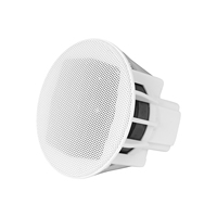 Haut-parleur de plafond Lucky Tone Mini ABS 2,5 pouces 3W/6W 100V pleine gamme pour audio commercial