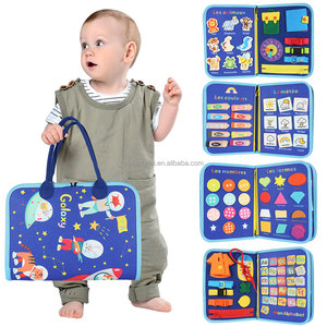 Tableau d'activités en feutre directement de l'usine pour tout-petits, jouet sensoriel Montessori, tableau d'activités DIY, <span class=keywords><strong>livre</strong></span> silencieux, OEM ODM personnalisé - Product Image 1