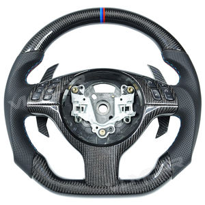 Volante de fibra de carbono personalizado privado con paleta de cambio y cuero perforado para BMW 3 Series M3 E46 E39 E53 330ci <span class=keywords><strong>325i</strong></span> - Product Image 1