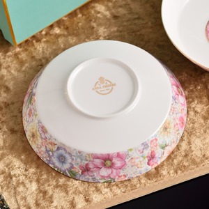 Assiettes de luxe sur mesure de la série florale Anna, 7,5 pouces, vaisselle haut de gamme pour banquets de mariage - Product Image 4