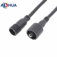 Faisceau de fils Led étanche moulé DC 5.5*2.1mm mâle femelle connecteur en plastique M13 pour équipement d'alimentation d'éclairage Led solaire
