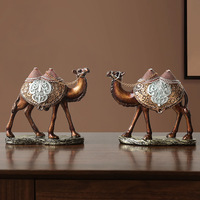 Sculpture en résine artisanale minimaliste de style européen, ornement de chameau, décoration créative pour la maison, le bureau ou le bureau d'étude