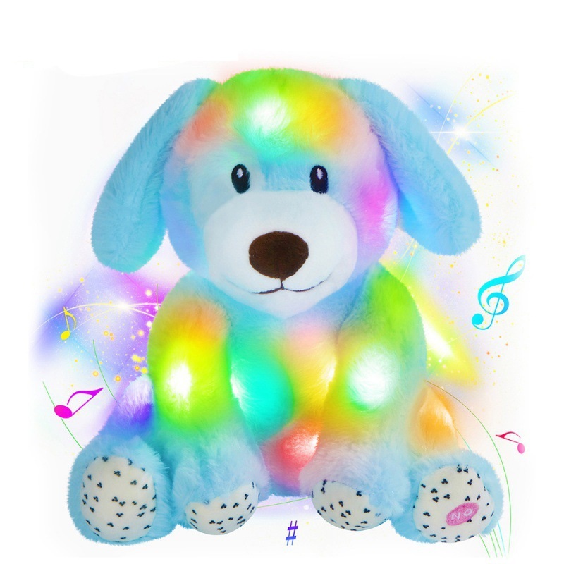 Wholesale Sitting Dog Electronic Plush Toy with Music Spotlight - Dongguan Play Together Toys Co., L