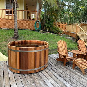 Hachillspa Traditionele 3-4 Persoons Western Red Ceder Massief Houtgestookte Hot Tub <span class=keywords><strong>Spa</strong></span> Buiten Binnenplaats - Product Image 2